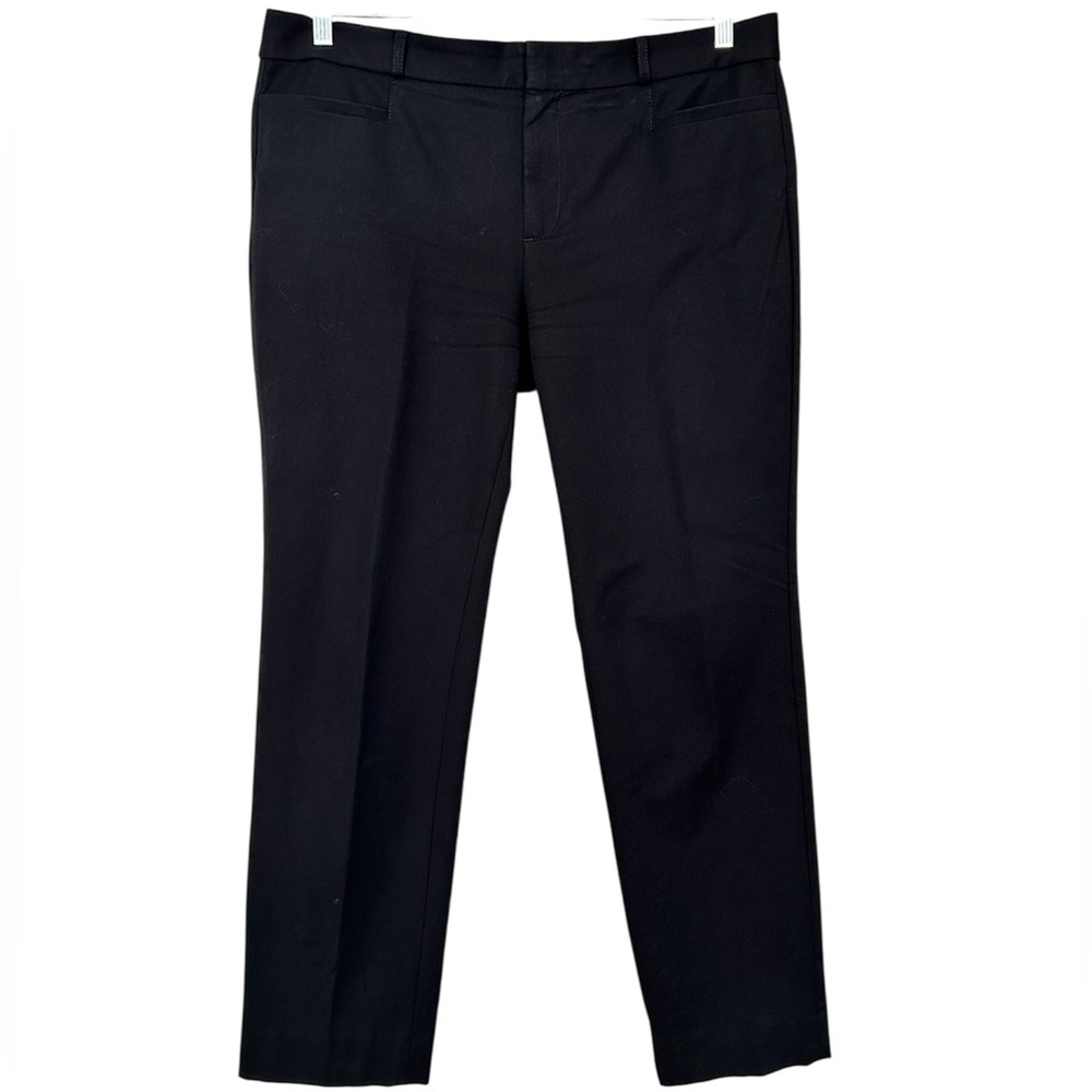 Banana Republic Women's Sloan Black Straight Leg Cropped Dress Pants Sz 12